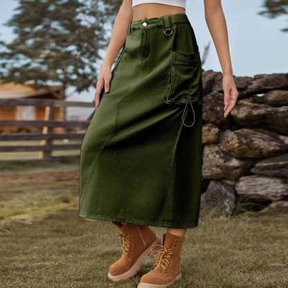 Jupe maxi pour femmes au style utilitaire avec poches pratiques Chic und Stil