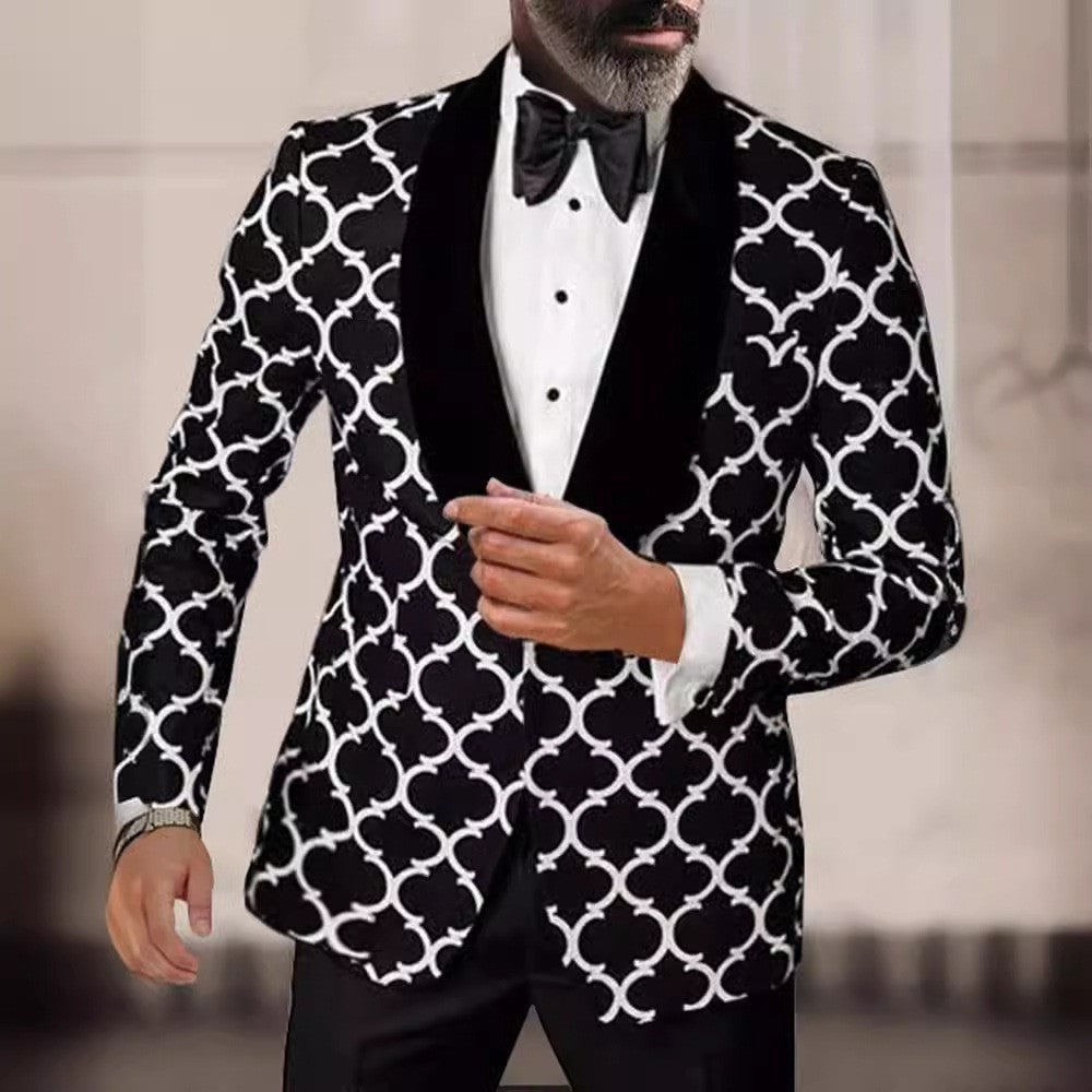 Blazer élégant pour homme avec motif accrocheur Chic und Stil