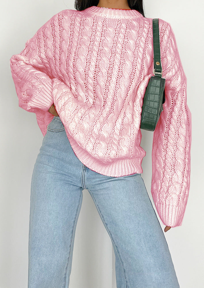 Pull en grosse maille pour femmes avec un motif torsadé raffiné en matériau doux Chic und Stil