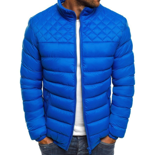 Veste matelassée pour hommes avec col haut et poignets élastiques Chic und Stil
