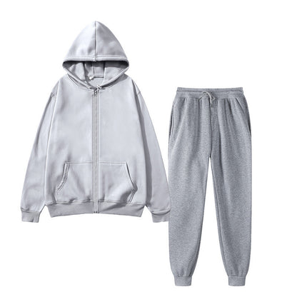 Ladies Zip Hoodie and Jogging Pants Set Chic and Style
