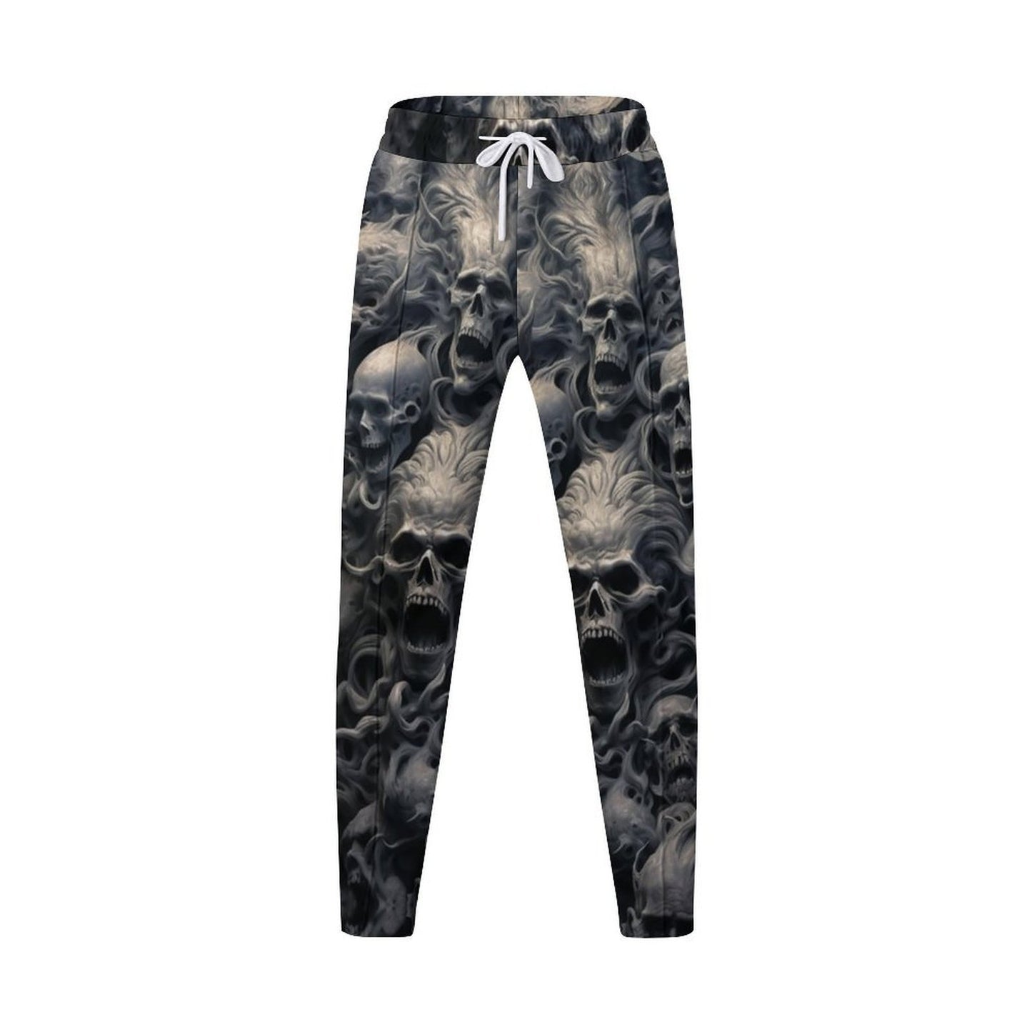 Casual denim pants for men with skull pattern Chic and Style