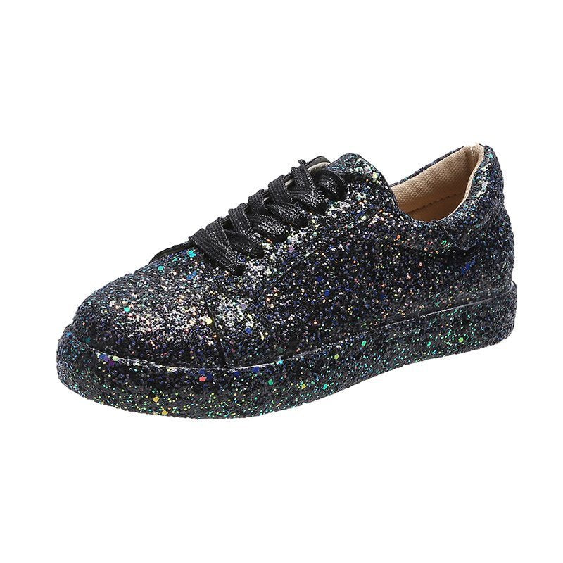 Dames Baskets scintillantes décontractées avec semelle respirante et design antidérapant Chic und Stil