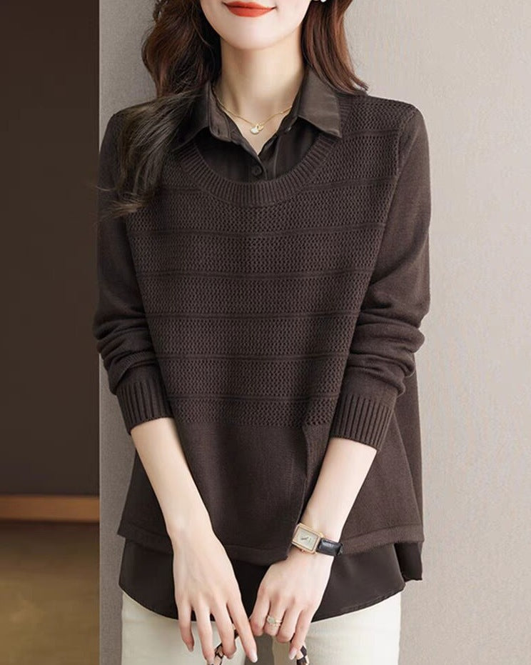 Layered fashion pullover for women with Chic and Style structure