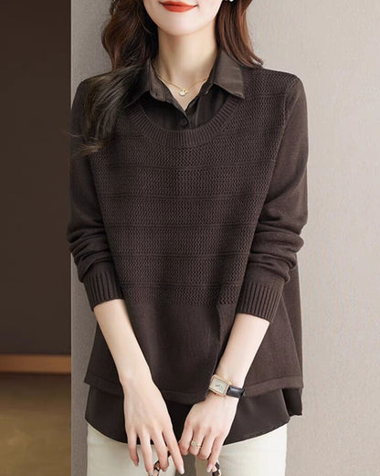 Layered fashion pullover for women with Chic and Style structure