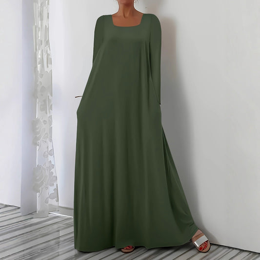 Robe maxi à coupe ample pour femmes avec poches pratiques Chic und Stil