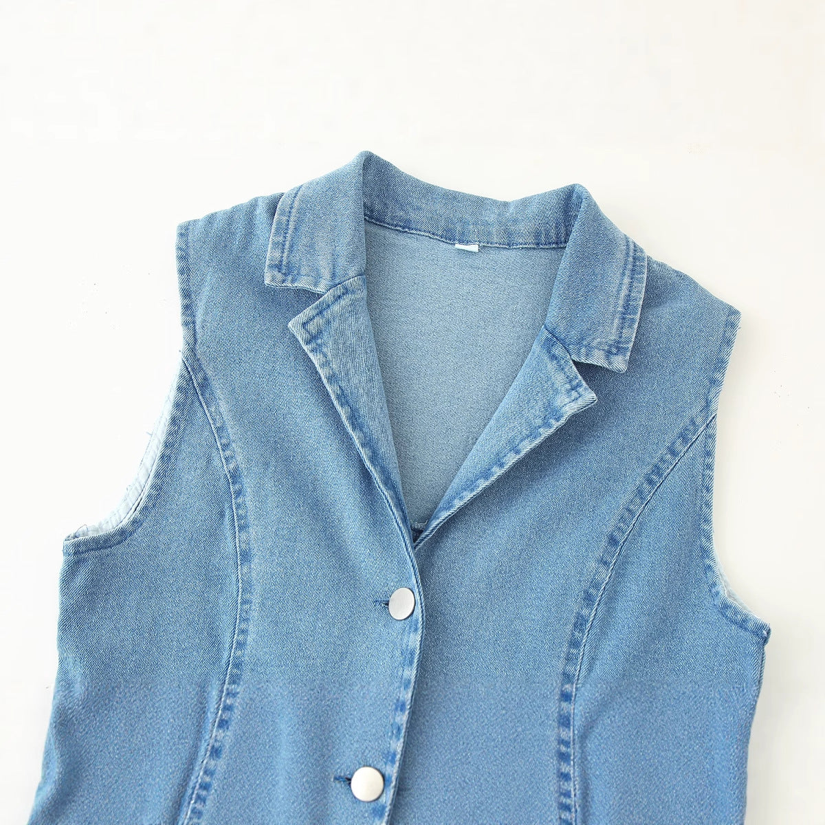 Robe en jean pour femmes au style élégant de chemisier avec fermeture à boutons Chic und Stil