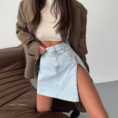 Dames Haut tendance avec col montant élégant et coupe décontractée Chic und Stil