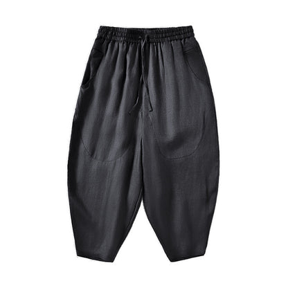 Linen pants for women with a relaxed fit and elastic waist Chic und Stil