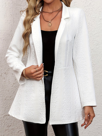 Dames Blazer en tricot élégant avec motif fin Chic und Stil