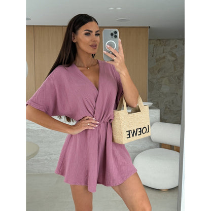 Dames Élégant Combinaison Enveloppante Chic und Stil