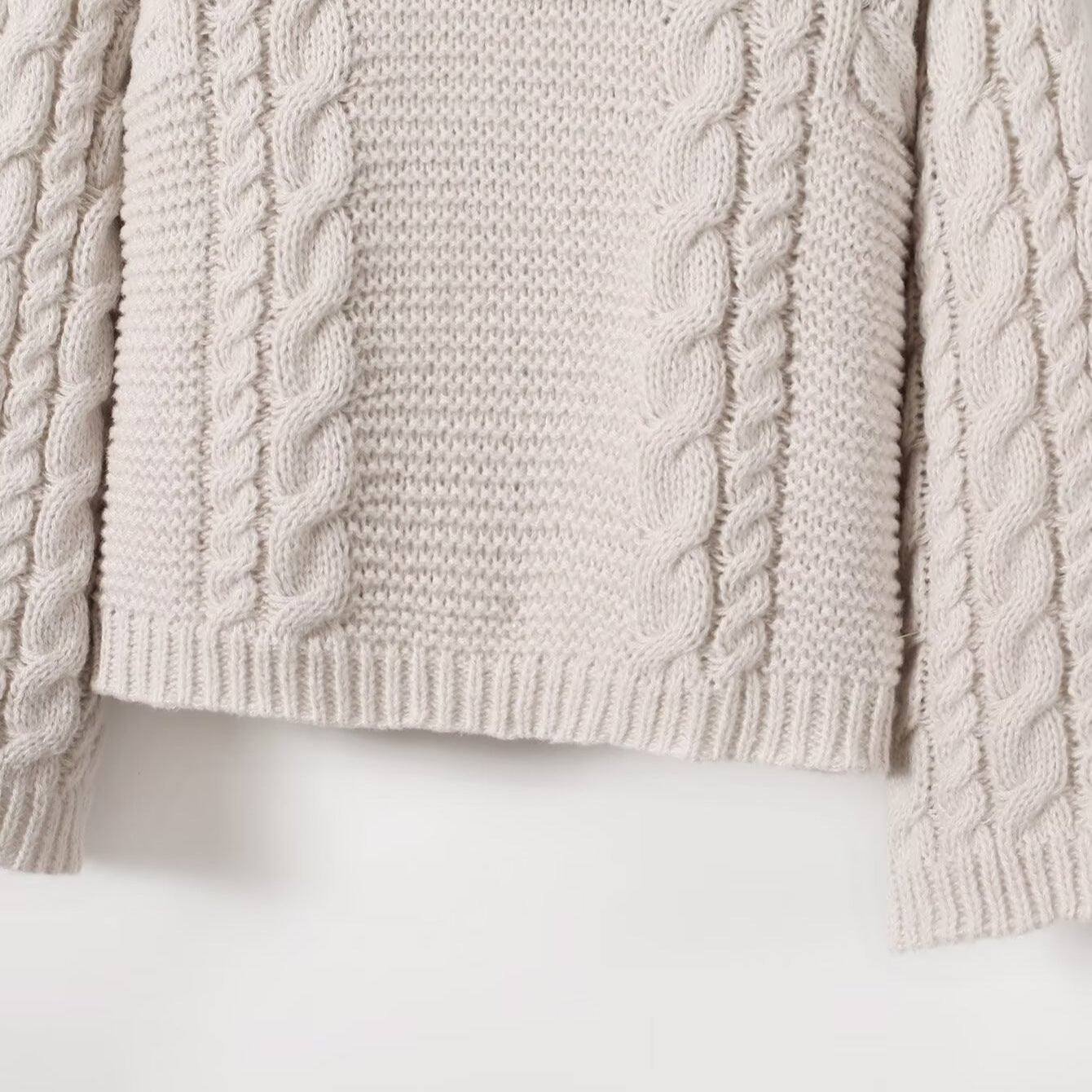 Pull en grosse maille pour femmes avec un design texturé et une coupe large Chic und Stil
