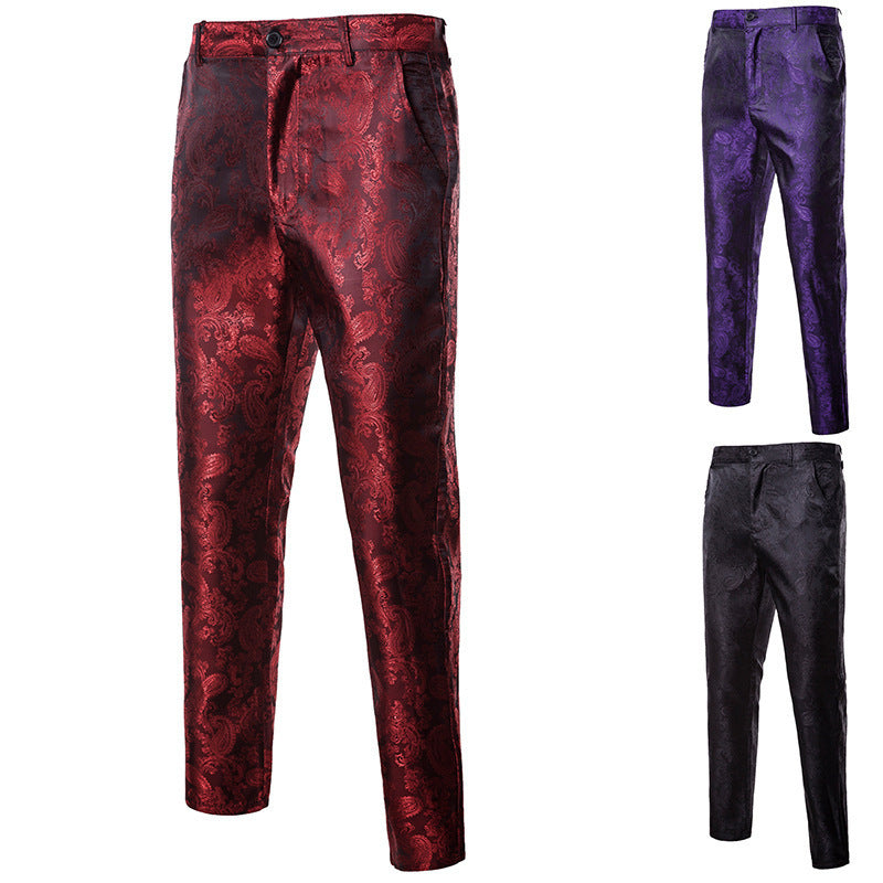 Chic and Style Paisley Pattern Elegant Pants for Men