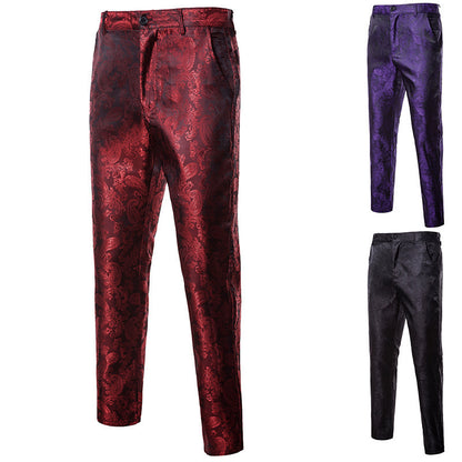 Chic and Style Paisley Pattern Elegant Pants for Men