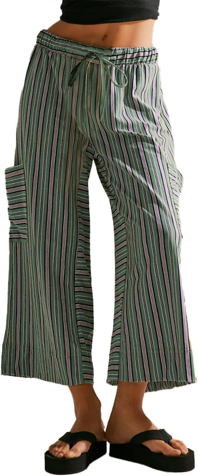 Chic and Style Women's Striped Wide Pants