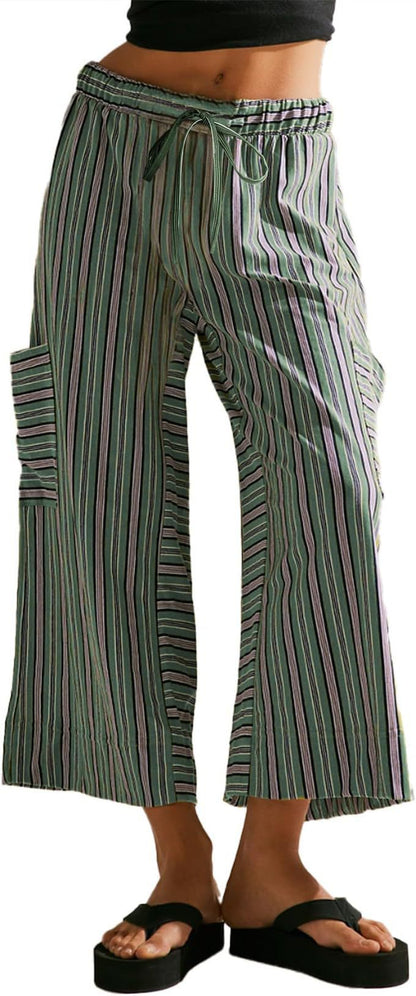 Chic and Style Women's Striped Wide Pants