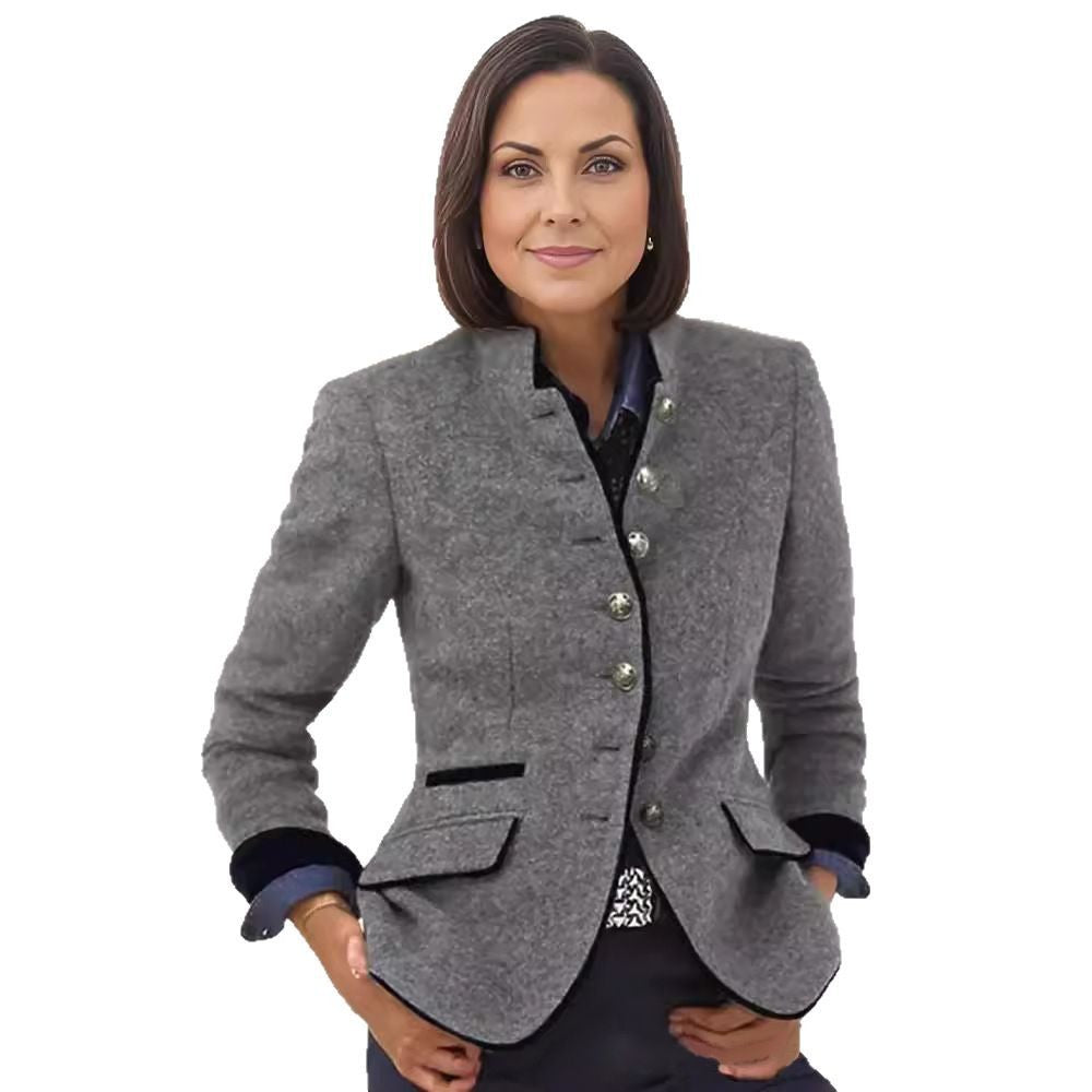 Women High-Quality and Elegant Blazer with Chic Button Details and Style