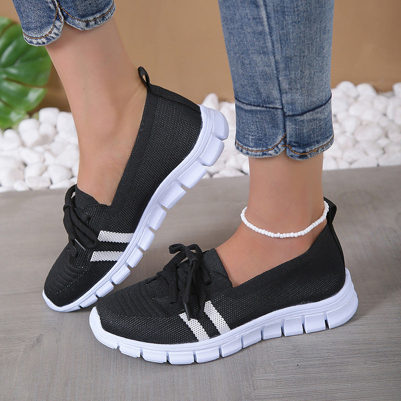 Women breathable and comfortable leisure shoes with elastic upper Chic and Style