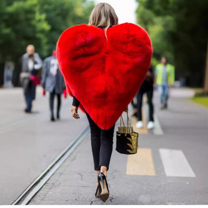 Dames Blouse en fourrure synthétique extravagante Chic und Stil