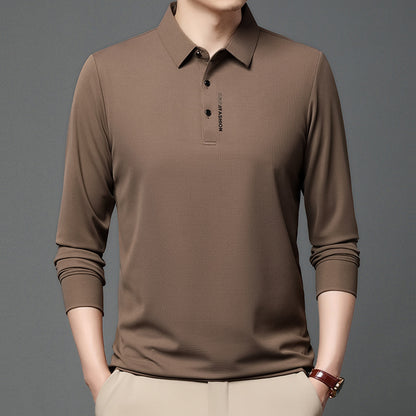 Chemise polo à manches longues pour hommes, tendance, avec propriétés respirantes Chic und Stil