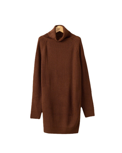 Dames Pull-over à col roulé douillet en tricot doux Chic und Stil