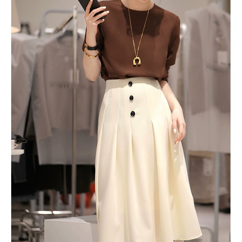 Blouse Femme Élégante à Manches Courtes Chic und Stil