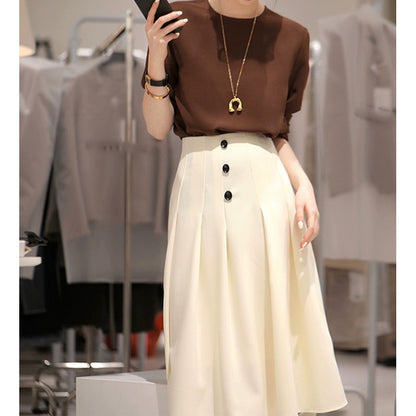 Blouse Femme Élégante à Manches Courtes Chic und Stil