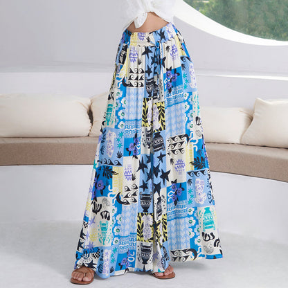 Chic and Stylish Floral Print Wide Palazzo Pants for Women