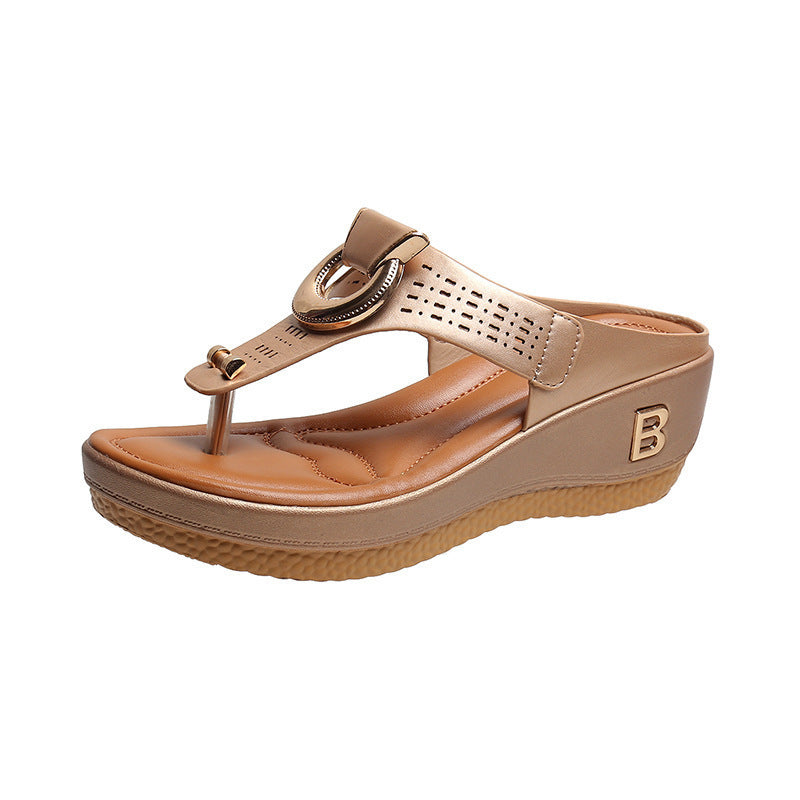 Sandales antidérapantes à plateforme décorative pour femmes Chic und Stil