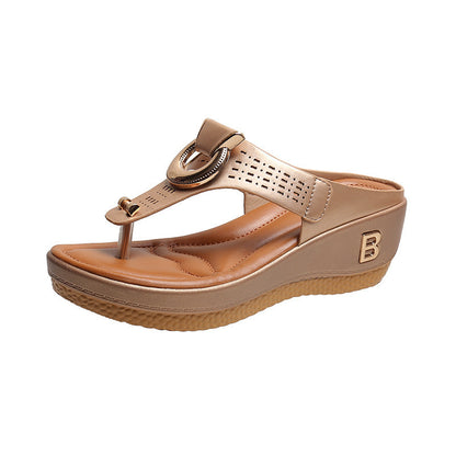 Sandales antidérapantes à plateforme décorative pour femmes Chic und Stil