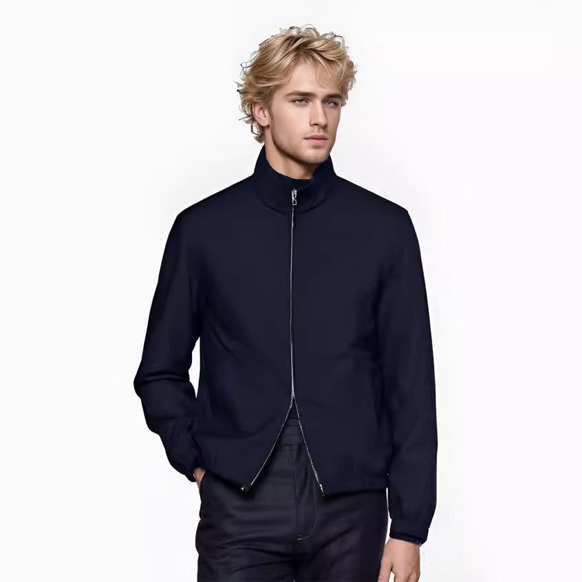 Aerial transition jacket for men with high collar and side pockets Chic und Stil