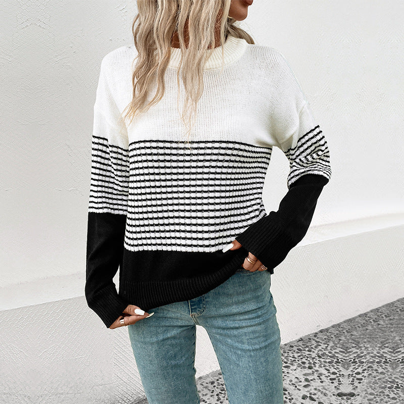 Pull en tricot pour femmes avec un motif moderne et une coupe décontractée Chic und Stil