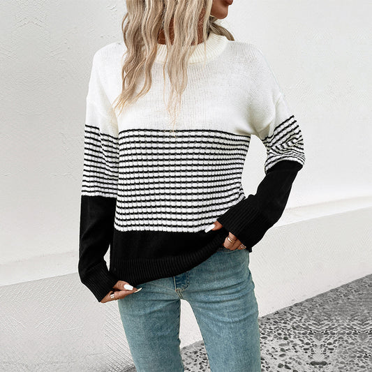 Pull en tricot pour femmes avec un motif moderne et une coupe décontractée Chic und Stil