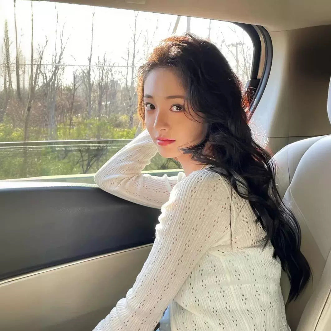 Cardigan Tricot Élégant pour Femme avec Lacer Ajustable Chic & Stil