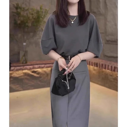 Robe midi décontractée élégante pour femmes Chic und Stil