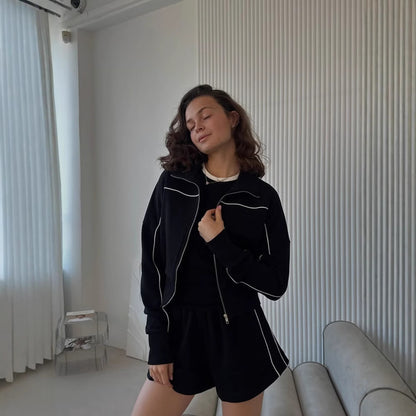 Ensemble débardeur et shorts de loisirs pour femmes Chic und Stil