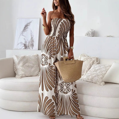Combinaison sans bretelles pour femmes à jambes larges Chic und Stil