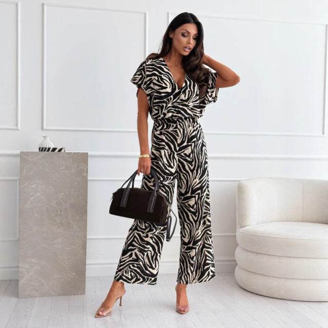 Beautiful women's animal print jumpsuit Chic and Style