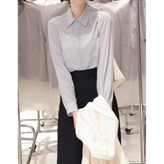 Chemisier transparent à manches longues pour femmes Chic und Stil