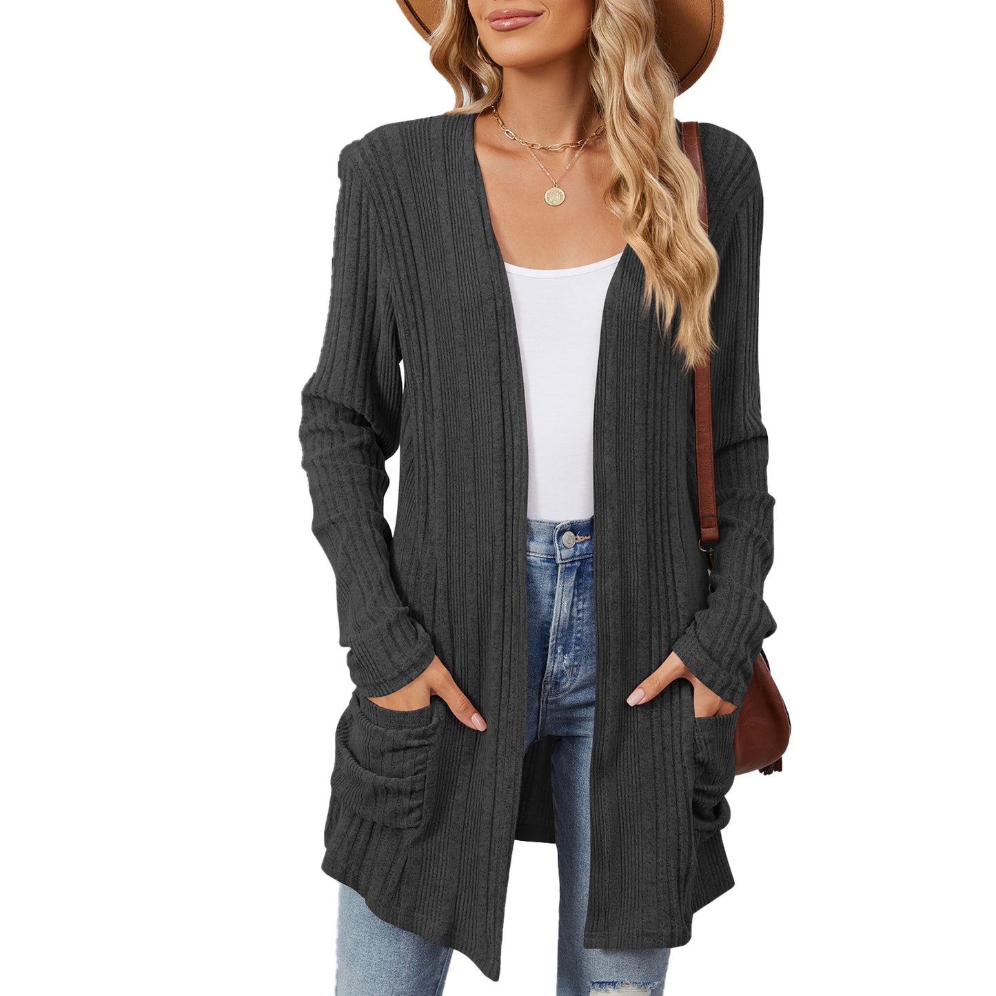 Dames cardigan tricot décontracté Chic und Stil