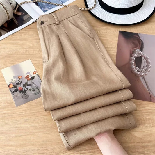 Pantalons en lin larges sur mesure pour femmes Chic und Stil