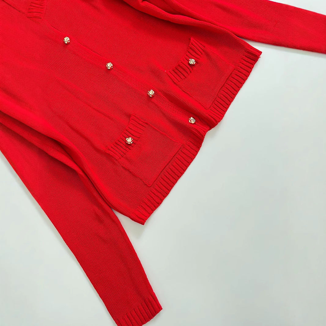Dames élégante cardigan avec poches pratiques Chic und Stil