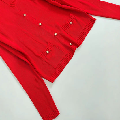 Dames élégante cardigan avec poches pratiques Chic und Stil