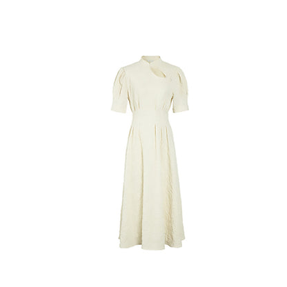 Robe A-Line Éléguente à Manches Bouffantes pour Femmes Chic und Stil