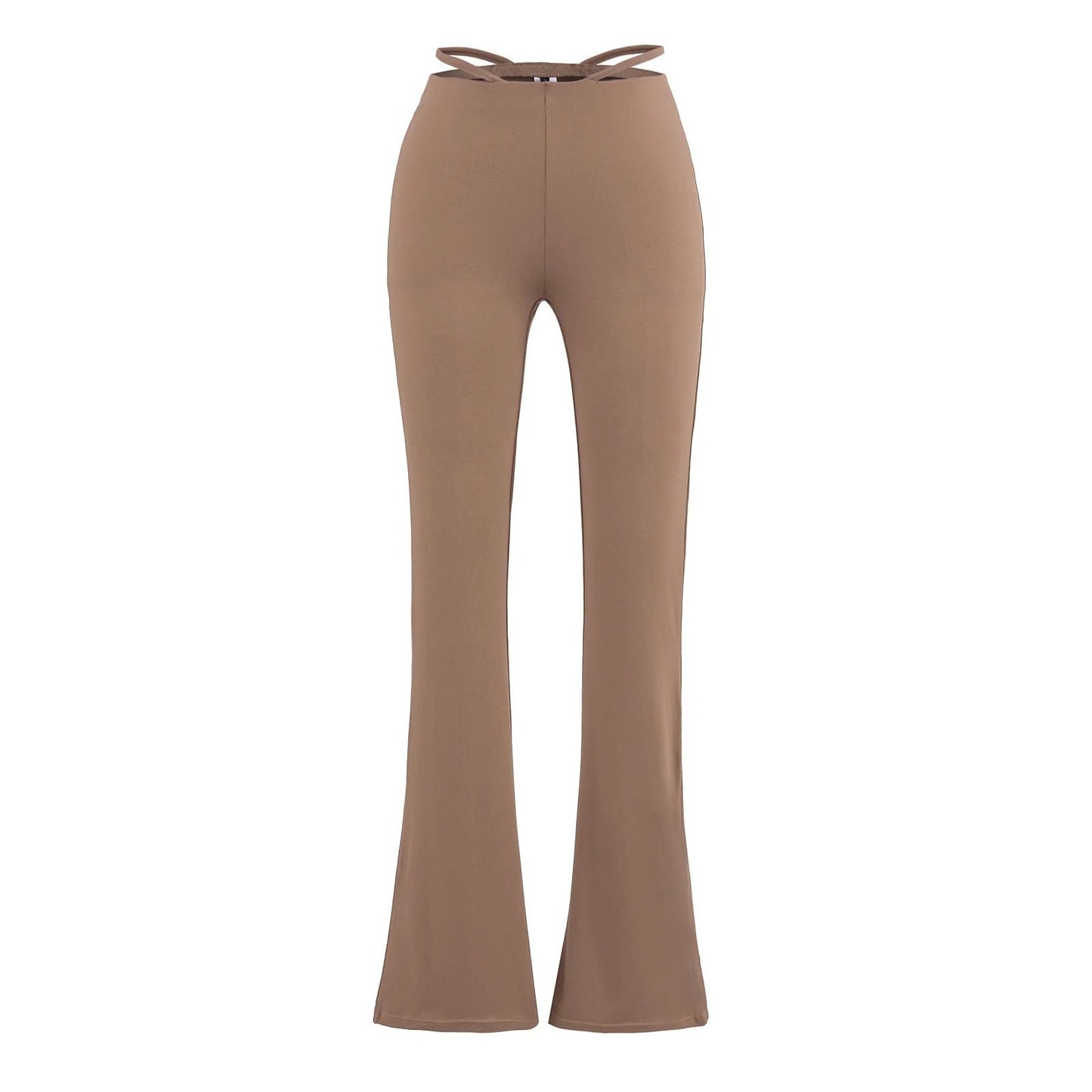 Elegant flared pants for women with a high waist and practical side pockets Chic and Style