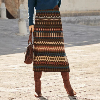 Jupe maxi bohème à motif Chic und Stil