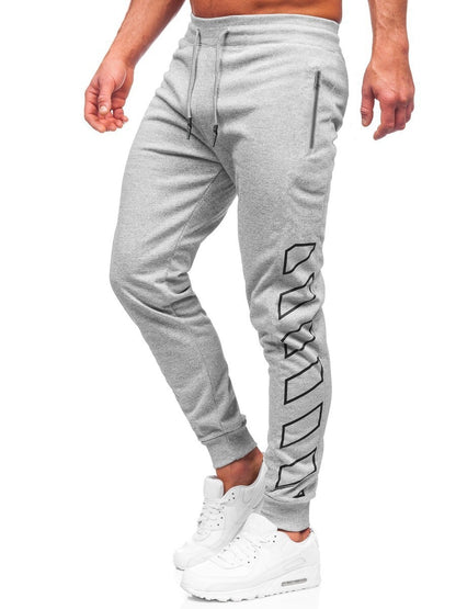 Functional sports pants for men with zippered pockets on the sides and a modern design Chic und Stil