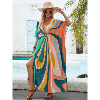 Femmes Bohemian robe de plage en drap de papillon Chic und Stil
