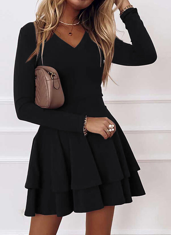 Robe portefeuille femme avec des détails volants et une coupe élégante Chic und Stil