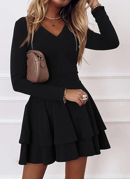 Robe portefeuille femme avec des détails volants et une coupe élégante Chic und Stil